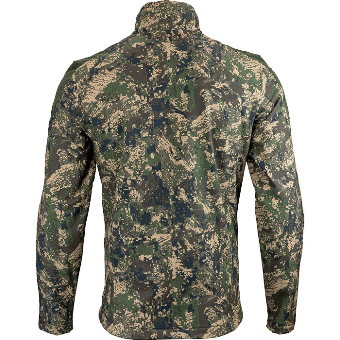 Achterkant camouflage jas
